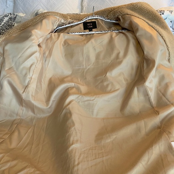 ASOS QED London Double Breasted Teddy Coat - Picture 11 of 12